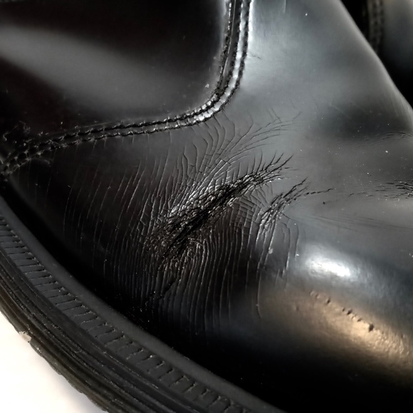 Doc Martens Flora Chelsea Black Leather Boots - Women's Size US 8 / UK 6 - Picture 4 of 12